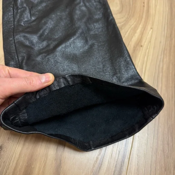 Wilson’s Maxima Pockets Black Buttery Soft Genuine Leather Bootcut Pants Size 10 - Picture 5 of 14
